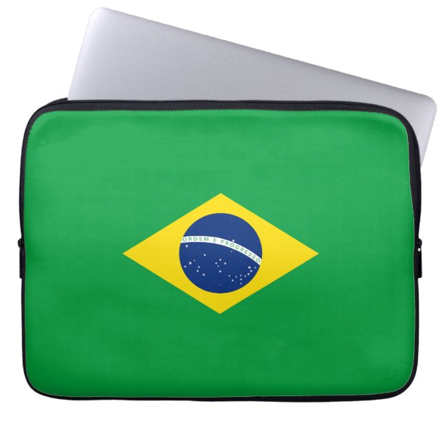 Brasilien flagga laptop fodral (Framsidan)
