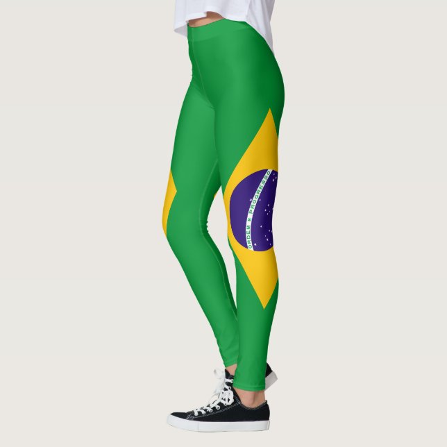 Brasilien flagga leggings (Vänster)
