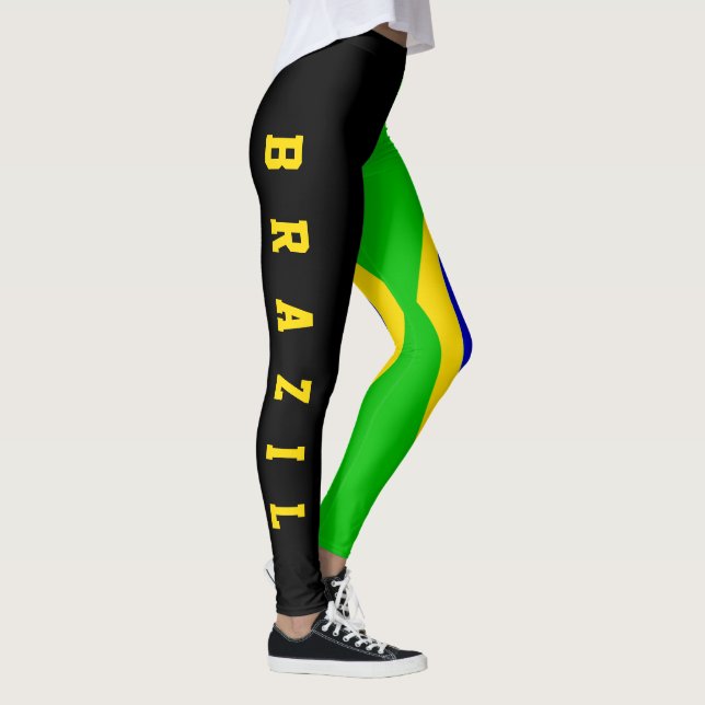 Brasilien flagga leggings (Höger)