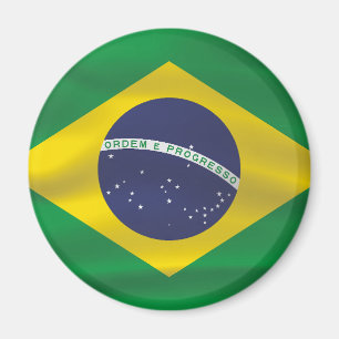 Brasilien flagga magnet