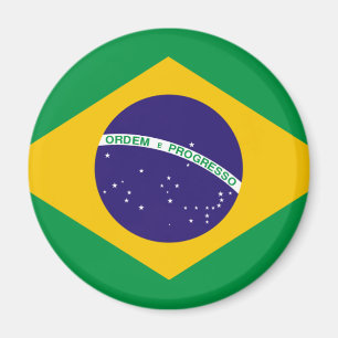 Brasilien flagga magnet