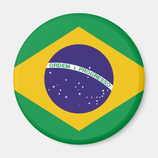 Brasilien flagga magnet (Framsidan)