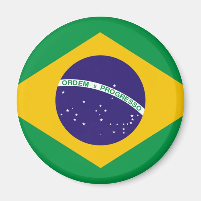 Brasilien flagga magnet (Framsidan)