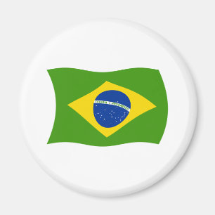 Brasilien Flagga Magnet
