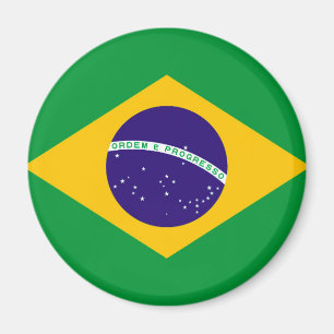 Brasilien Flagga Magnet