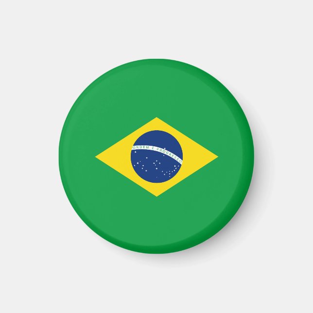 Brasilien flagga magnet (Framsidan)