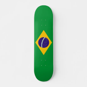 Brasilien Flagga Mini Skateboard Bräda 18,5 Cm