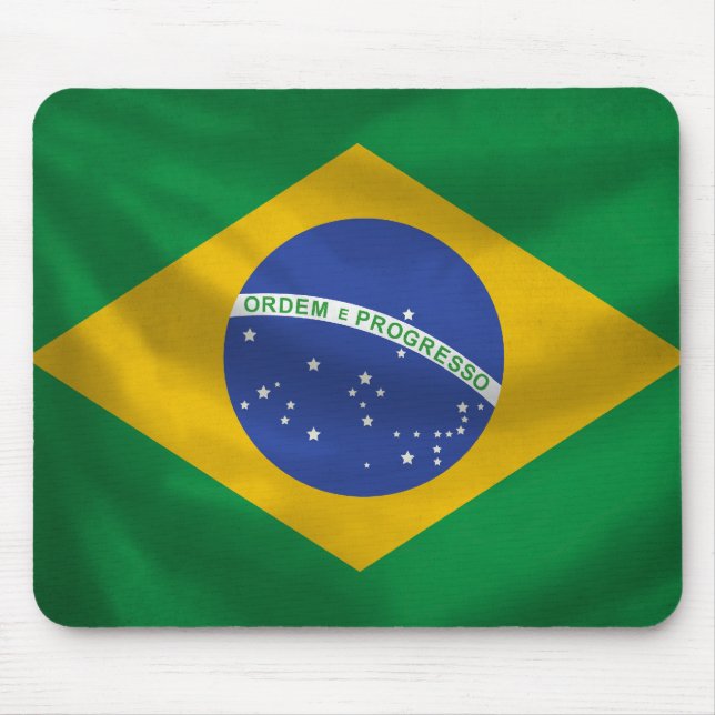 Brasilien flagga Mousepad Musmatta (Framsidan)