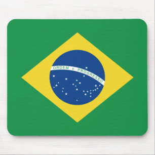 Brasilien flagga Mousepad Musmatta