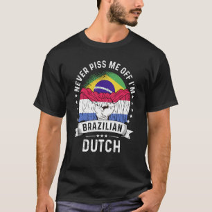 Brasilien Flagga Netherlands Grown Humor Citizen P T Shirt