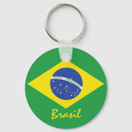 Brasilien Flagga Nyckelring