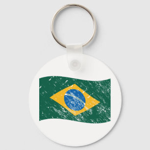 Brasilien flagga nyckelring