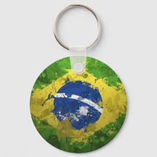 Brasilien-Flagga- Nyckelring