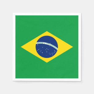 Brasilien flagga Pappersservett
