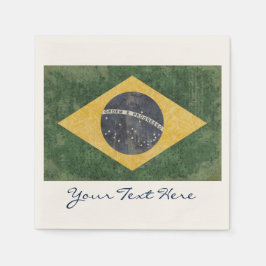 Brasilien Flagga Party Napkins Pappersservett