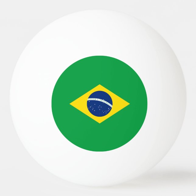 Brasilien flagga pingisboll (Framsidan)