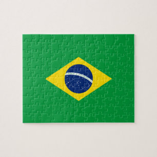 Brasilien flagga pussel