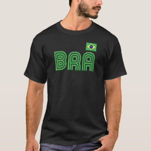 Brasilien Flagga Retro Internationell Land Brasil T Shirt