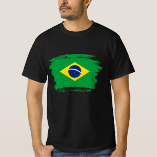 Brasilien flagga t shirt