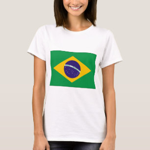 Brasilien flagga t-shirt