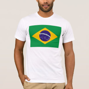 Brasilien Flagga T Shirt