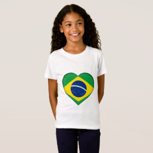 Brasilien flagga tee