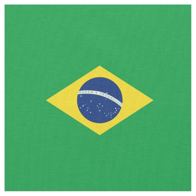 Brasilien flagga tyg (Närbild)