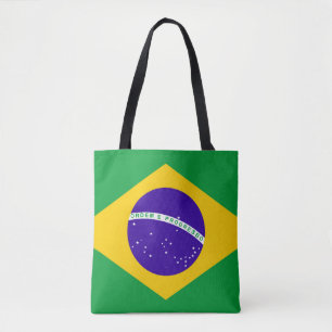 Brasilien flagga tygkasse