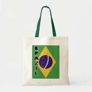 Brasilien Flagga Tygkasse