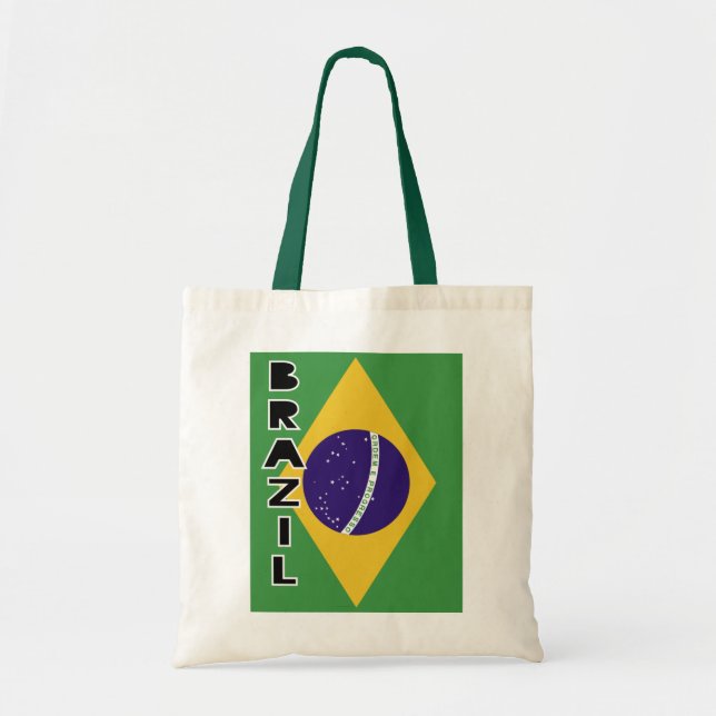 Brasilien Flagga Tygkasse (Framsidan)