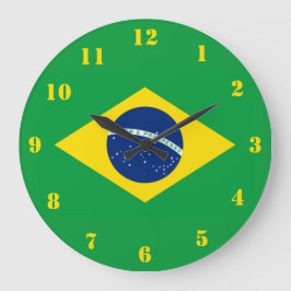 Brasilien Flagga Världscupen 2026 Fotboll Brasil S Stor Klocka