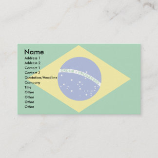 Brasilien flagga visitkort