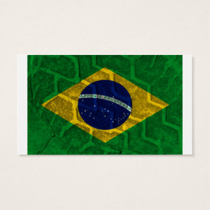 Brasilien Flagga Visitkort