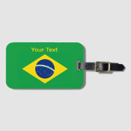 Brasilien Flagga VM 2026 Fotboll Brasil Soccer Bagagebricka