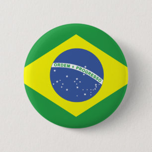 Brasilien flaggadesign knapp