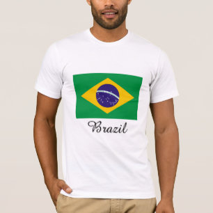 Brasilien flaggadesign t shirt