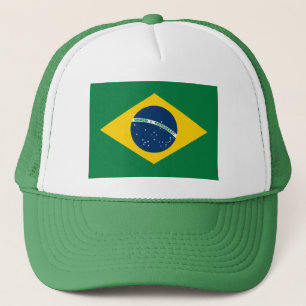 Brasilien flaggahatt truckerkeps