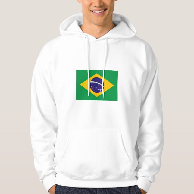 Brasilien FLAGGAinternationell Tröja Med Luva (Framsida)