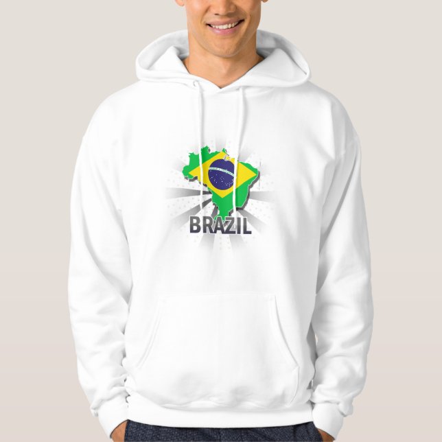 Brasilien flaggakarta 2,0 munkjacka (Framsida)
