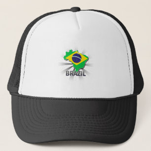 Brasilien flaggakarta 2,0 truckerkeps