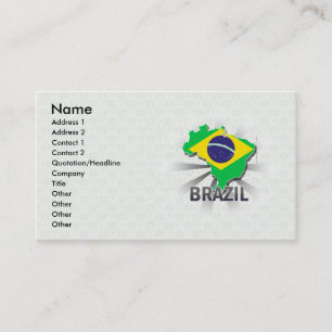 Brasilien flaggakarta 2,0 visitkort