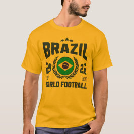 Brasilien Fotboll 2026 T Shirt