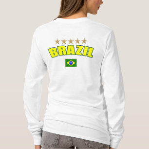 Brasilien fotboll - Brasilien 5 stjärnabrasilian T Shirt