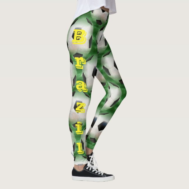 Brasilien fotboll leggings (Höger)