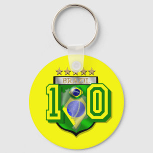 Brasilien fotboll nyckelring
