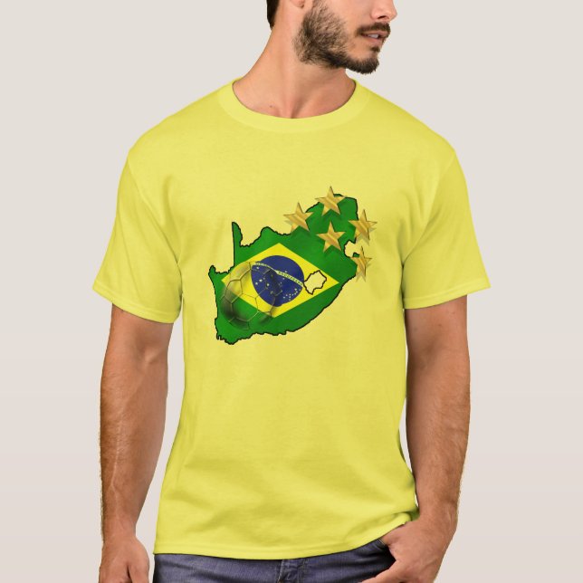 Brasilien fotboll tee shirt (Framsida)