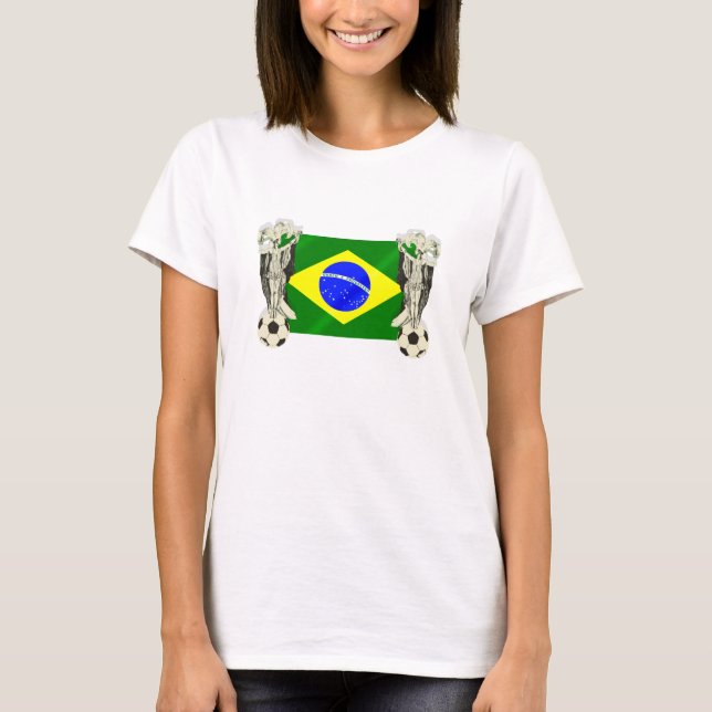 Brasilien fotboll tee shirt (Framsida)