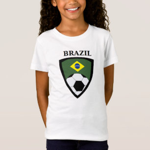 Brasilien fotboll tee shirt