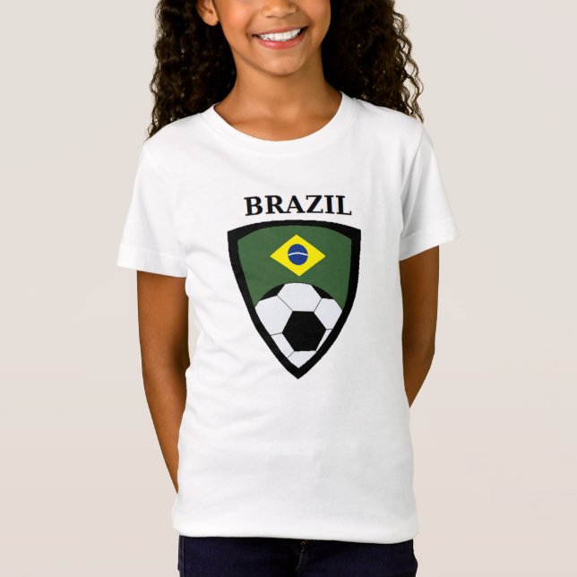 Brasilien fotboll tee shirt (Framsida)