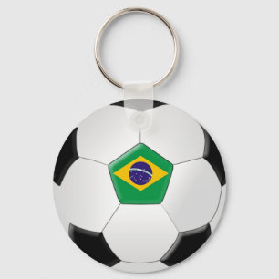 Brasilien fotbollboll nyckelring